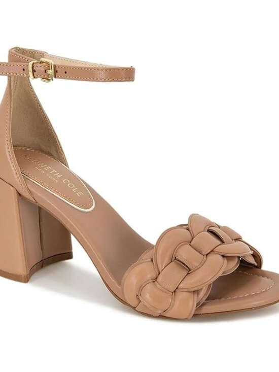 Kenneth Cole Shoes - Kenneth Cole New York Women Luisa Woven Wedge Sandal Champagne Metallic Size 5.5